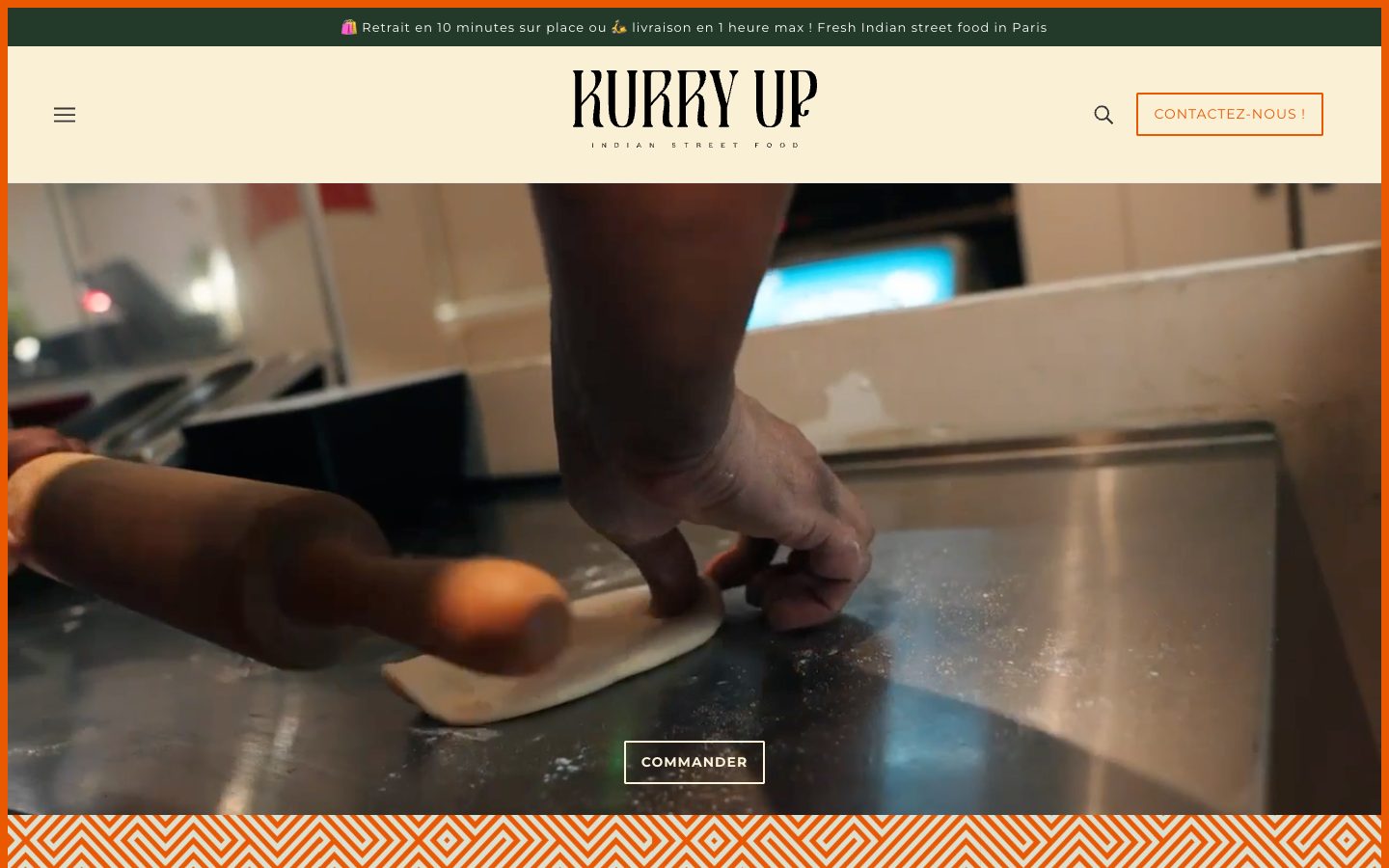 Capture du site Kurry Up